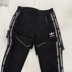 Stella McCartney Black Lace-Trim Joggers